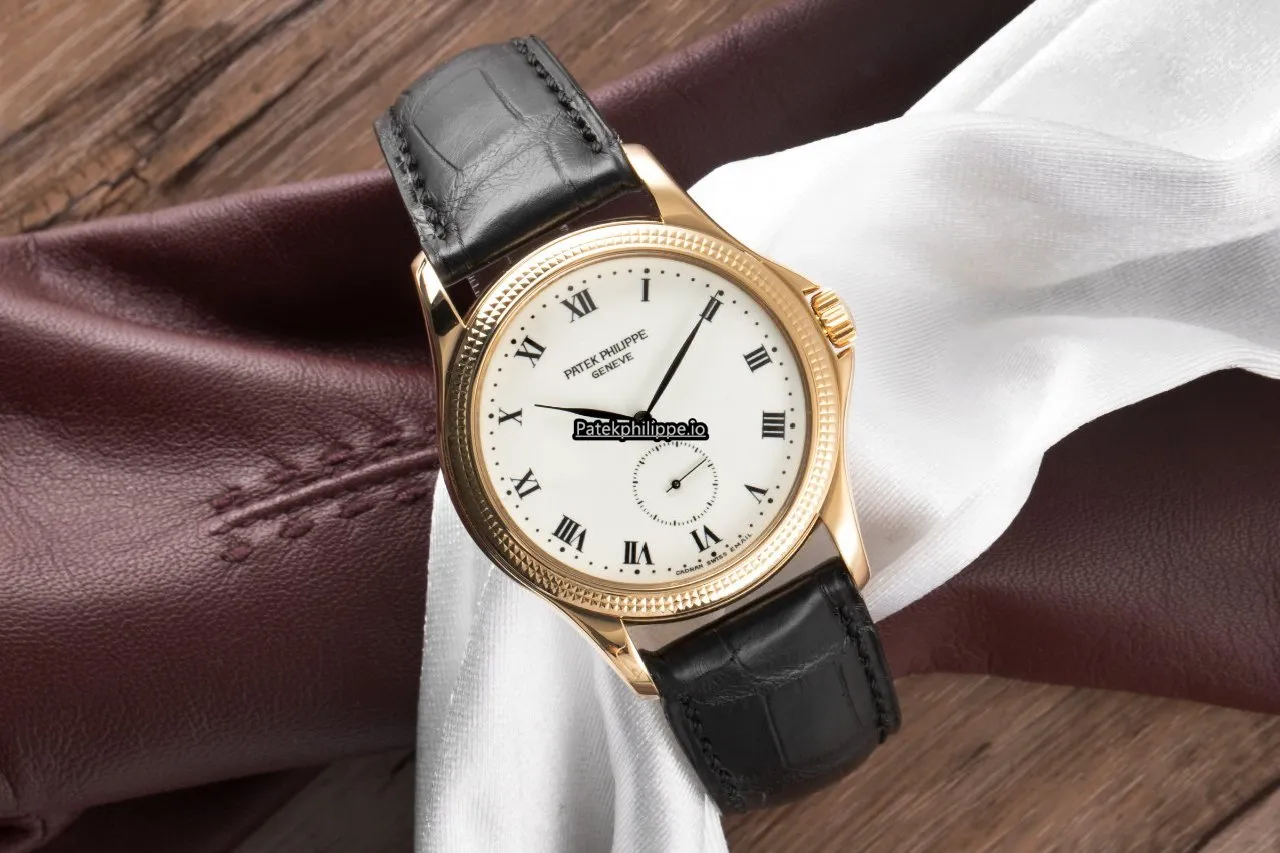 Alternative view of Patek Philippe Calatrava 5115 35MM Yellow Gold Case Manual Winding