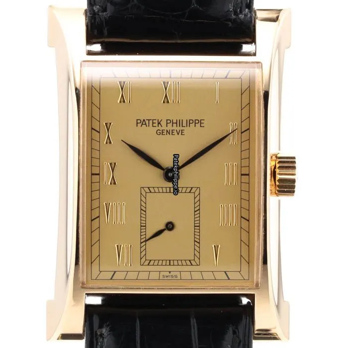 Alternative view of Patek Philippe Pagoda 5500j-001 29MM Yellow Gold Case Manual Winding
