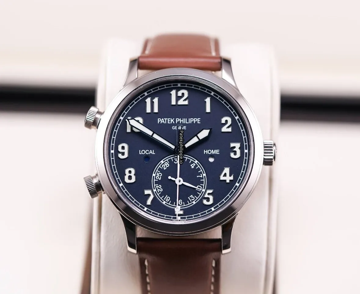 Patek Philippe Travel Time 5524g-001 42MM White Gold Case Automatic