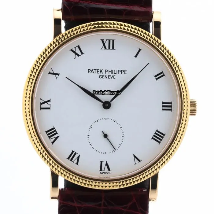 Alternative view of Patek Philippe Calatrava 3919j-001 33MM Yellow Gold Case Manual Winding