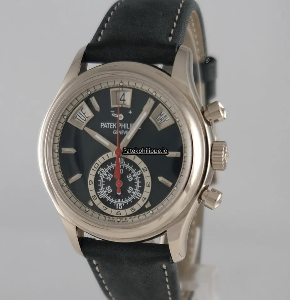 Alternative view of Patek Philippe Annual Calendar 5960/01g-001 39MM White Gold Case Automatic