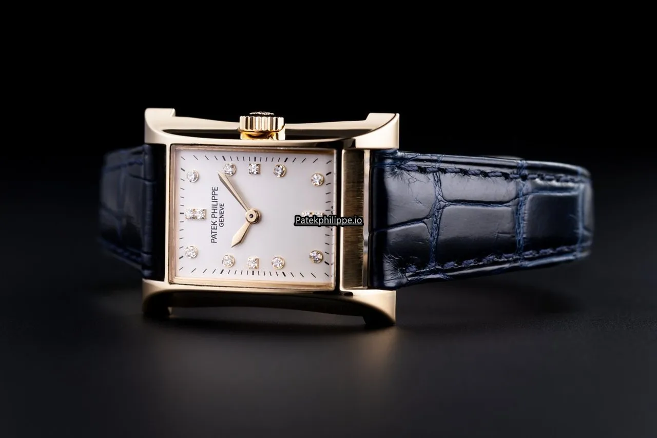 Alternative view of Patek Philippe Pagoda 4900j Yellow Gold Case Manual Winding