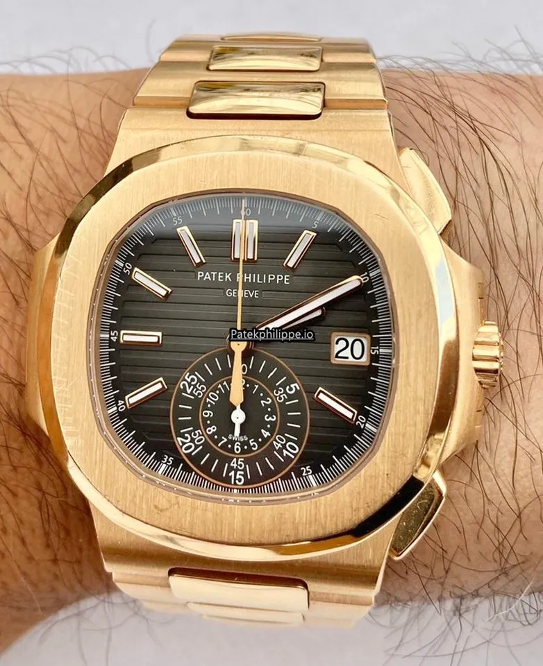 Patek Philippe Nautilus 5980/1r-001 40.5MM Rose Gold Case Automatic