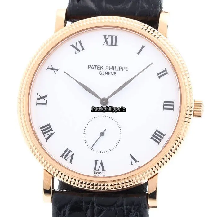 Patek Philippe Calatrava 3919r-001 34MM Rose Gold Case Manual Winding