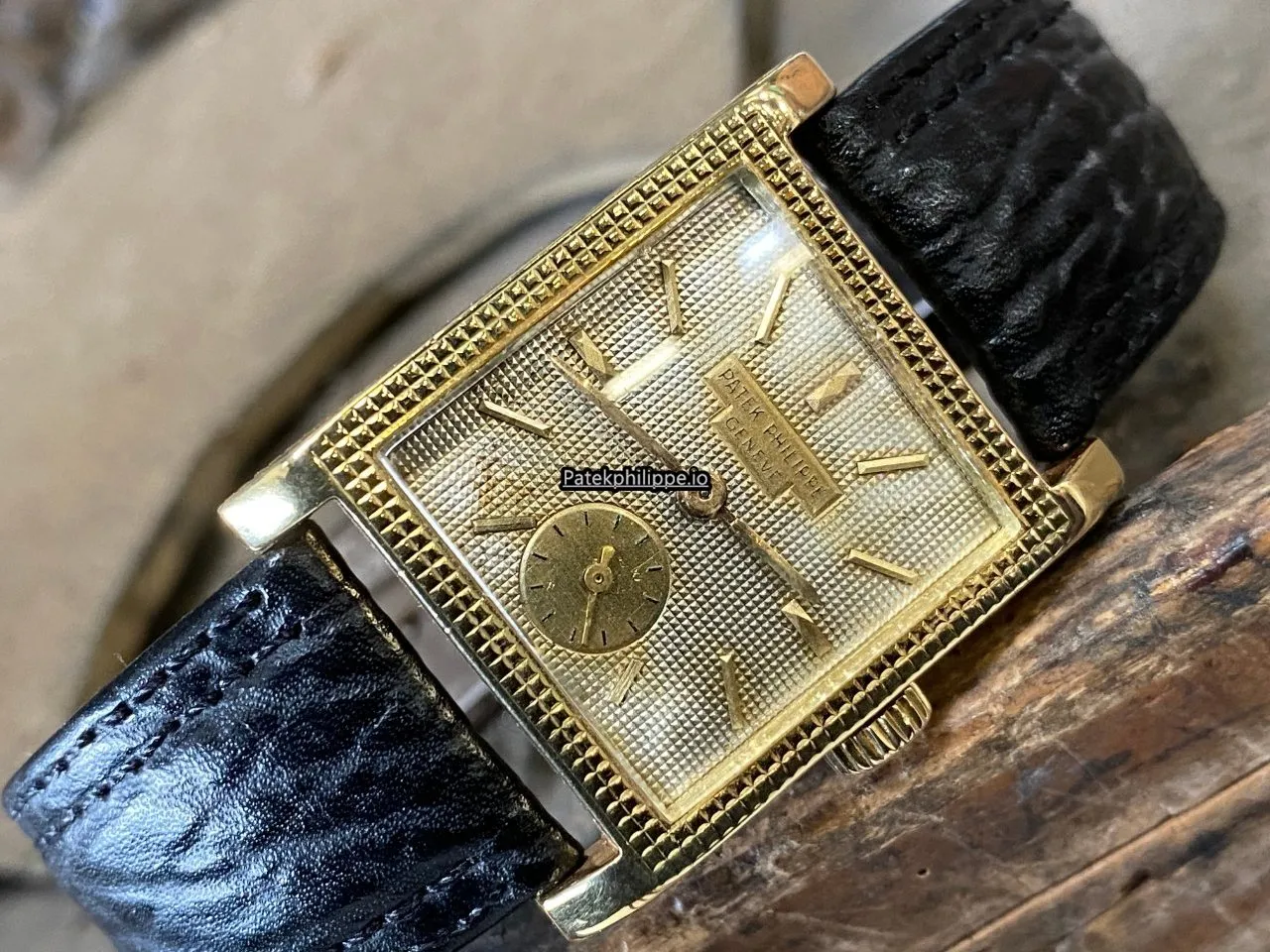 Patek Philippe Vintage 2496 26x34MM Yellow Gold Case Manual Winding