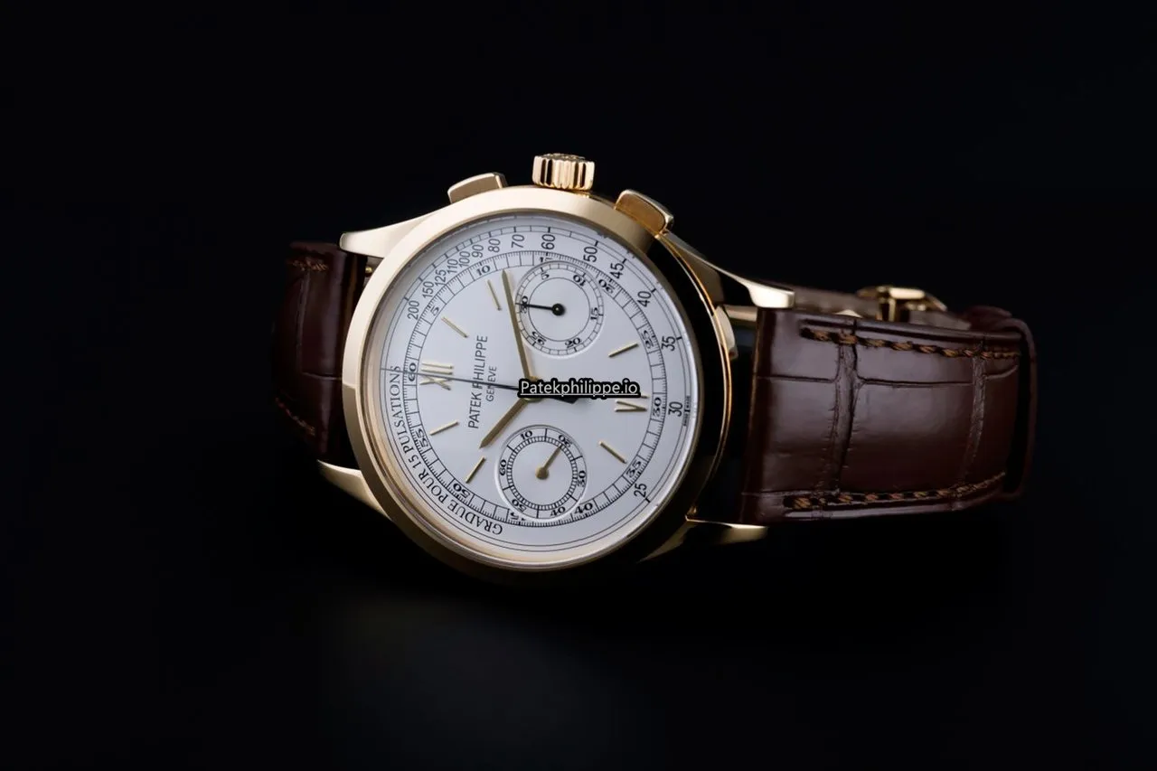 Alternative view of Patek Philippe Chronograph 5170j 39MM Yellow Gold Case Manual Winding