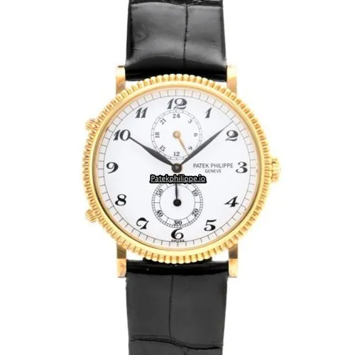 Patek Philippe Travel Time 5034j-001 34MM Yellow Gold Case Manual Winding