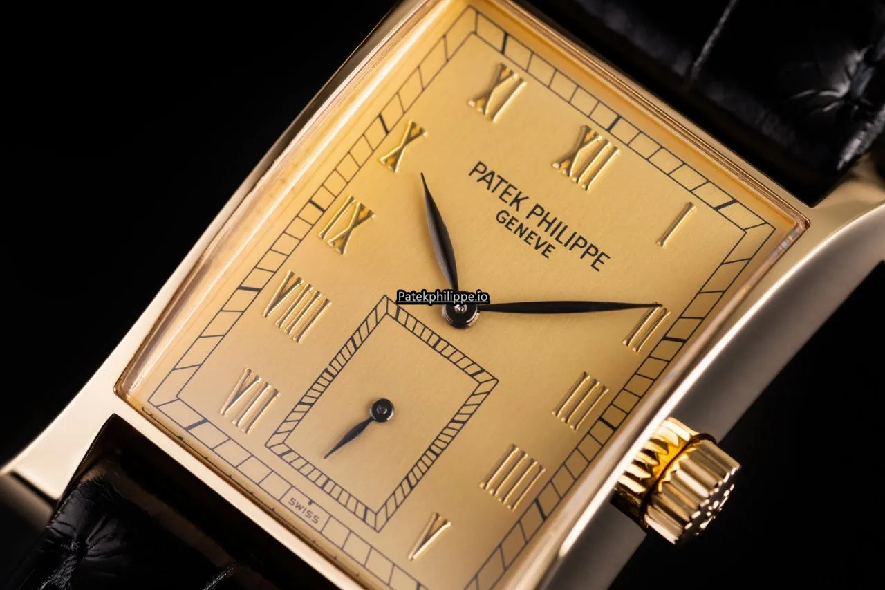 Alternative view of Patek Philippe Pagoda 5500j Yellow Gold Case Manual Winding