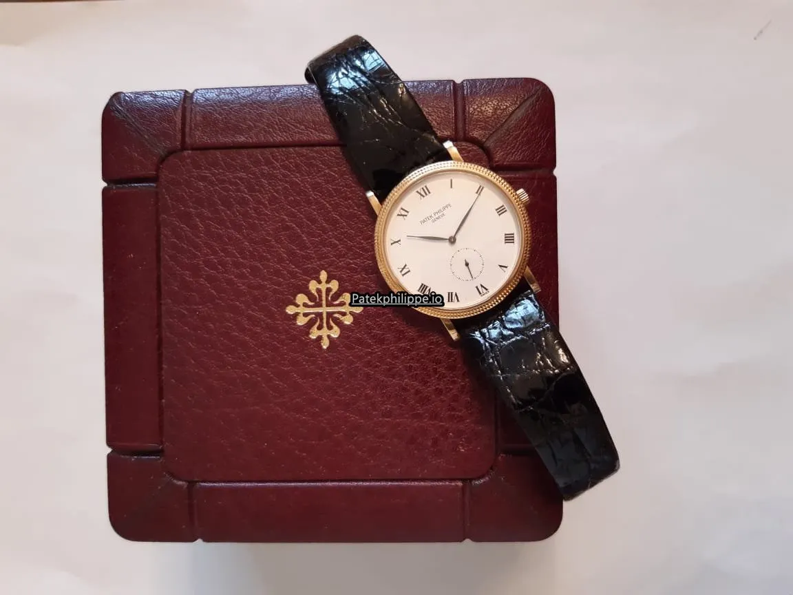 Patek Philippe Calatrava 3919 33MM Yellow Gold Case Manual Winding