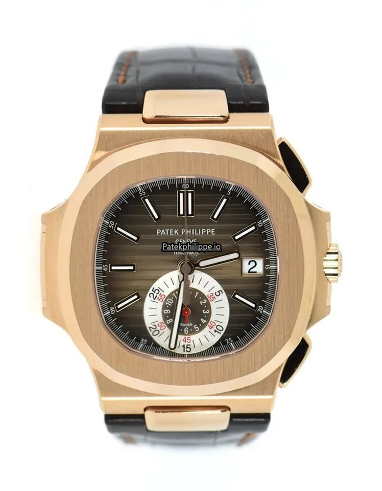 Patek Philippe Nautilus 5980r-001 40.5MM Rose Gold Case Automatic
