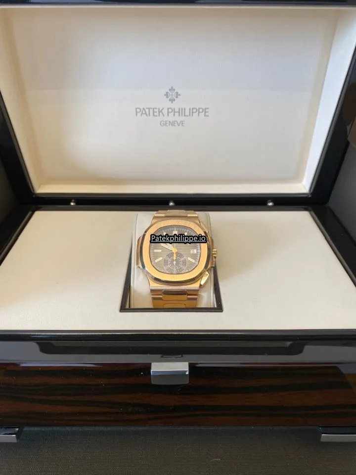 Patek Philippe Nautilus 5980/1r-001 40.5MM Rose Gold Case Automatic