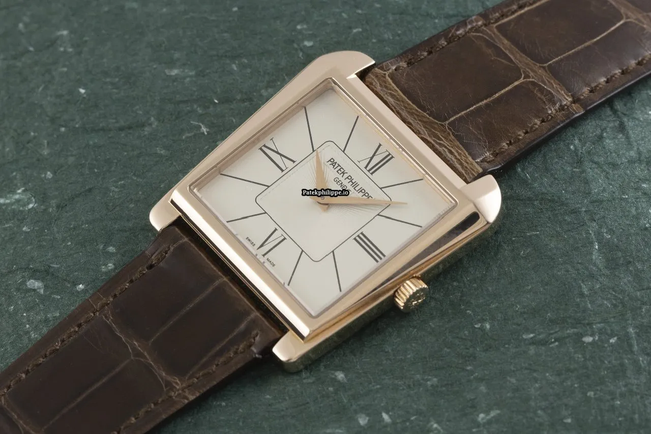 Alternative view of Patek Philippe Gondolo 5489r-001 27.5x32.5MM Red Gold Case Manual Winding