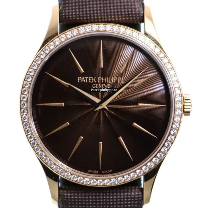 Alternative view of Patek Philippe Calatrava 4897r-001 33MM Rose Gold Case Manual Winding