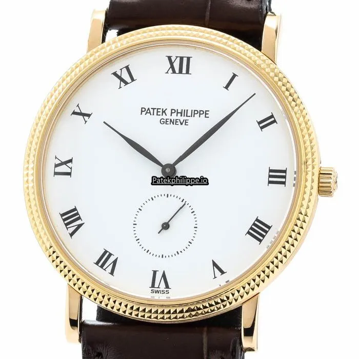 Patek Philippe Calatrava 3919j-001 33MM Yellow Gold Case Manual Winding