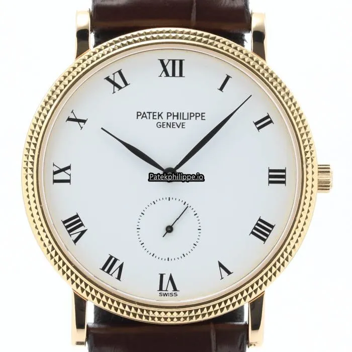 Alternative view of Patek Philippe Calatrava 3919j-001 33MM Yellow Gold Case Manual Winding