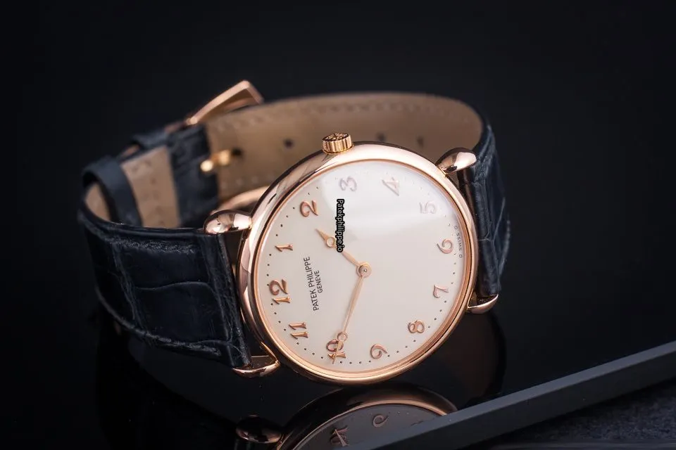 Patek Philippe Calatrava 3820r-012 32x36MM Rose Gold Case Manual Winding