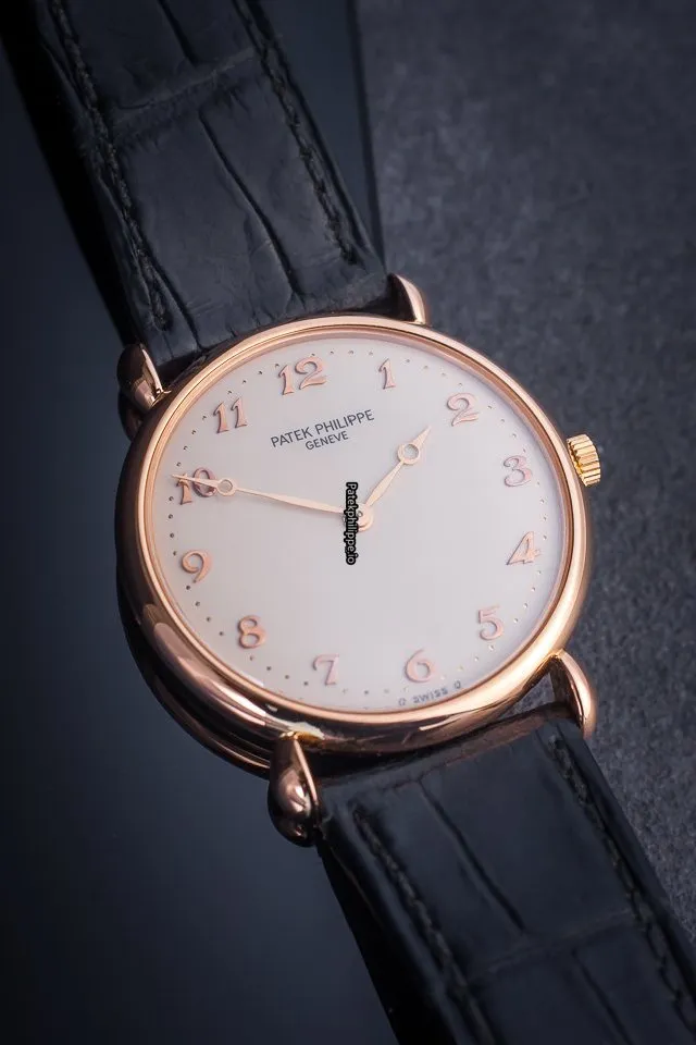 Alternative view of Patek Philippe Calatrava 3820r-012 32x36MM Rose Gold Case Manual Winding