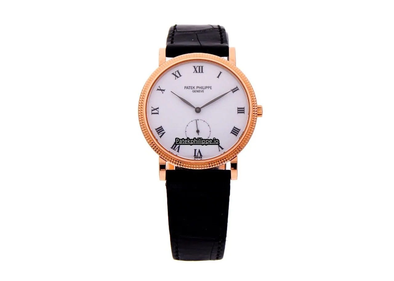 Patek Philippe Calatrava 3919r-001 33MM Rose Gold Case Manual Winding