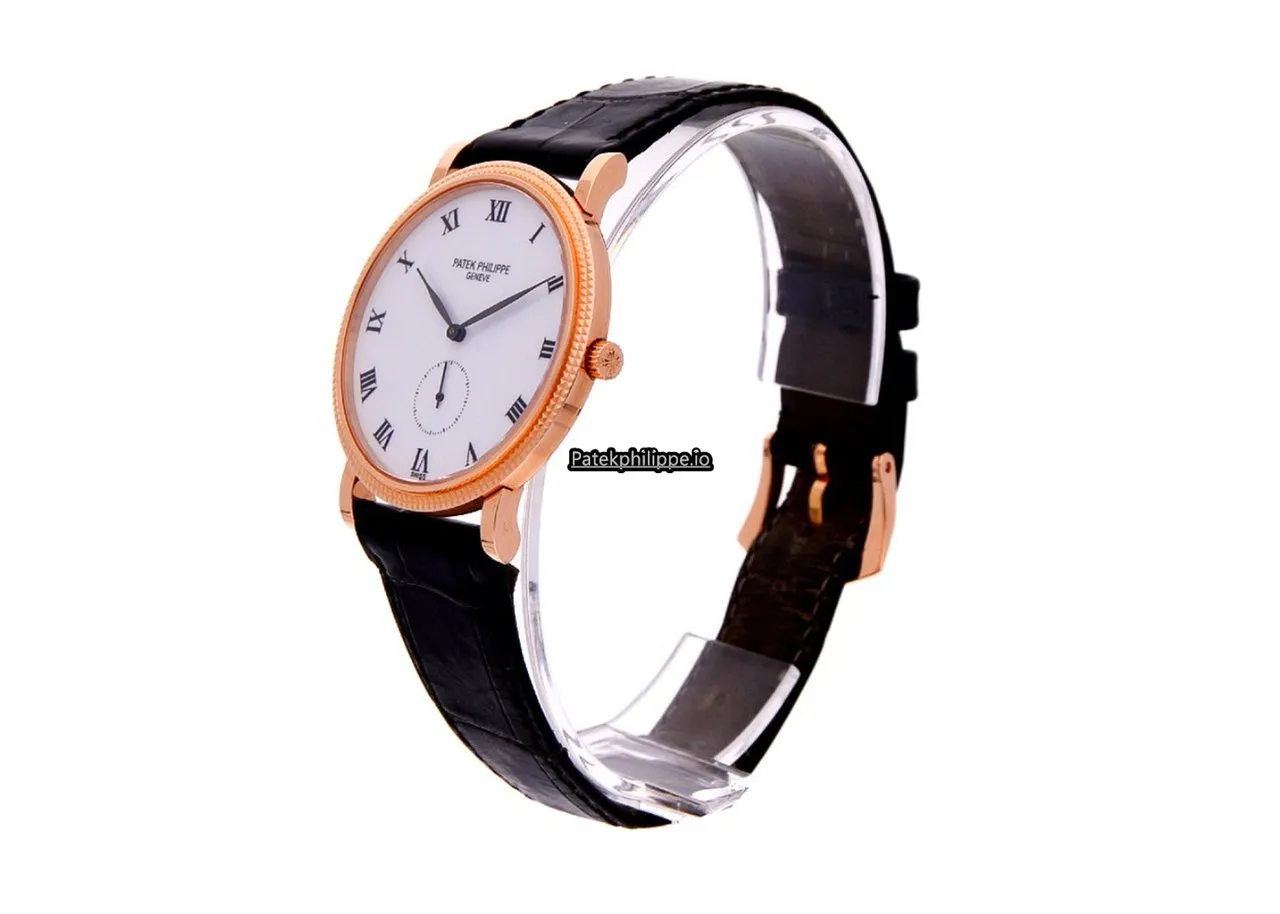 Alternative view of Patek Philippe Calatrava 3919r-001 33MM Rose Gold Case Manual Winding