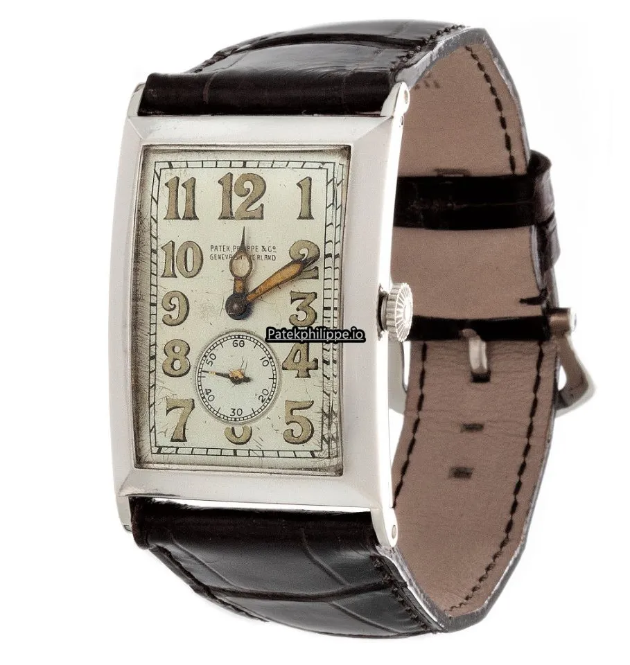 Patek Philippe 39x25MM Platinum Case Manual Winding