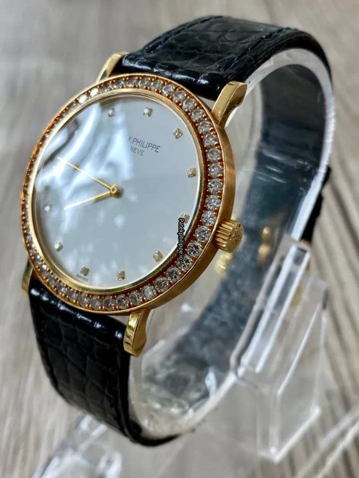 Alternative view of Patek Philippe Calatrava 5006 33MM Yellow Gold Case Manual Winding