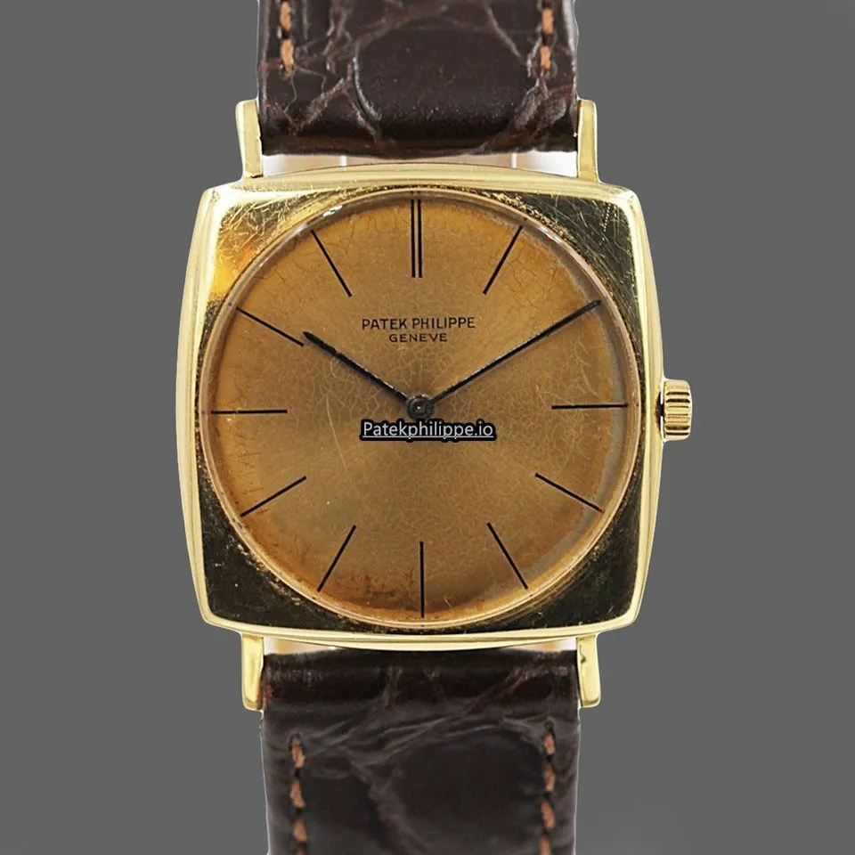Patek Philippe Vintage 3523 28x35MM Yellow Gold Case Manual Winding