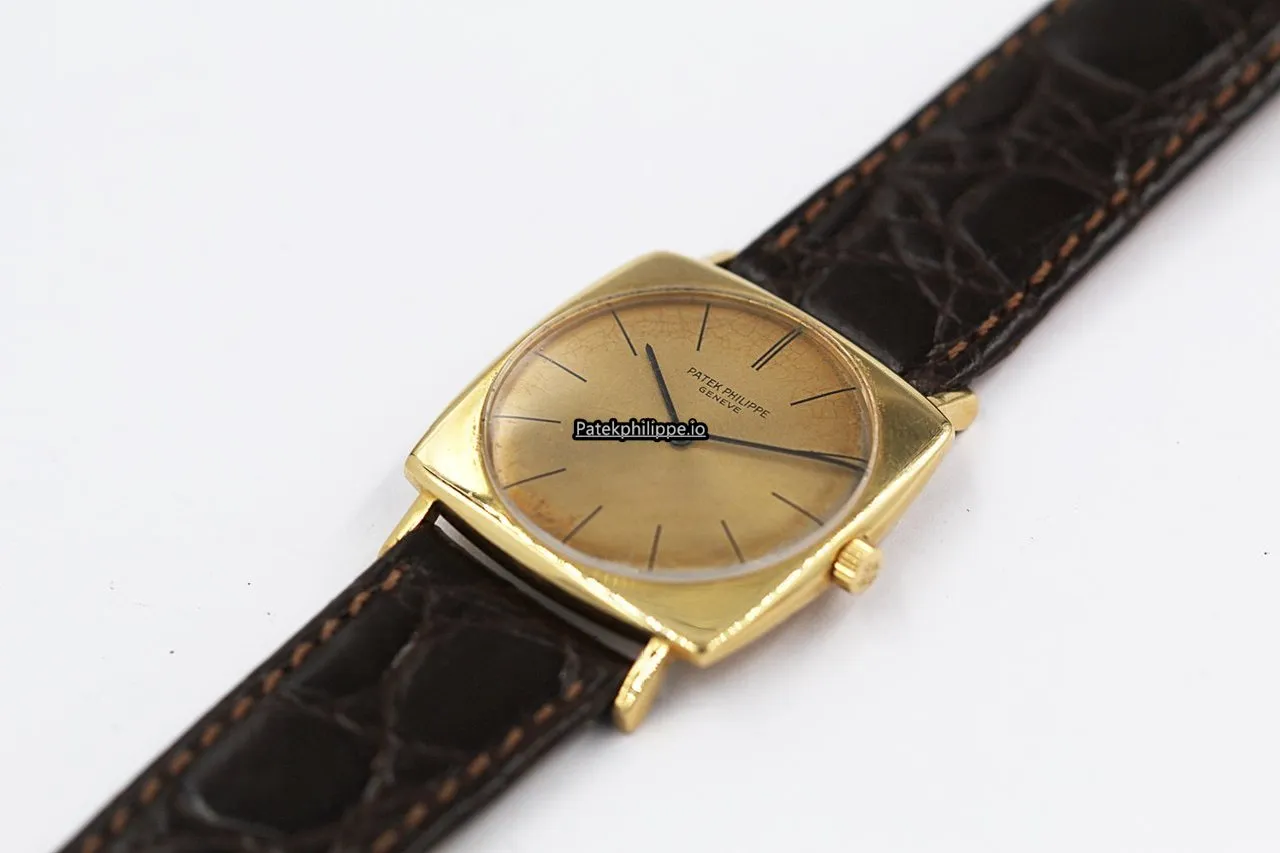 Alternative view of Patek Philippe Vintage 3523 28x35MM Yellow Gold Case Manual Winding