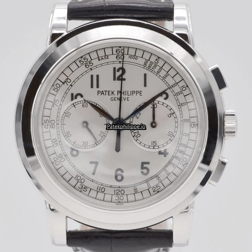Patek Philippe Chronograph 5070g-001 42MM White Gold Case Manual Winding