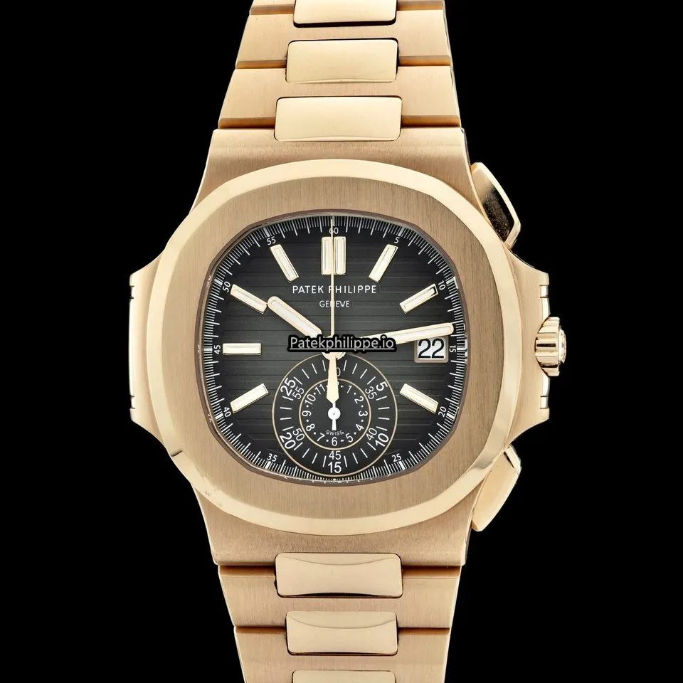 Patek Philippe Nautilus 5980/1r-001 40.5MM Rose Gold Case Automatic