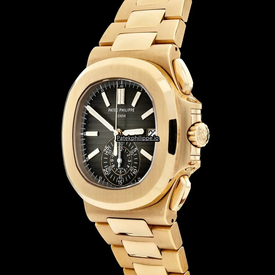 Alternative view of Patek Philippe Nautilus 5980/1r-001 40.5MM Rose Gold Case Automatic
