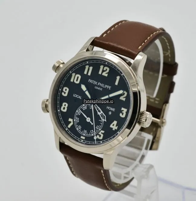 Alternative view of Patek Philippe Travel Time 5524g-001 42MM White Gold Case Automatic
