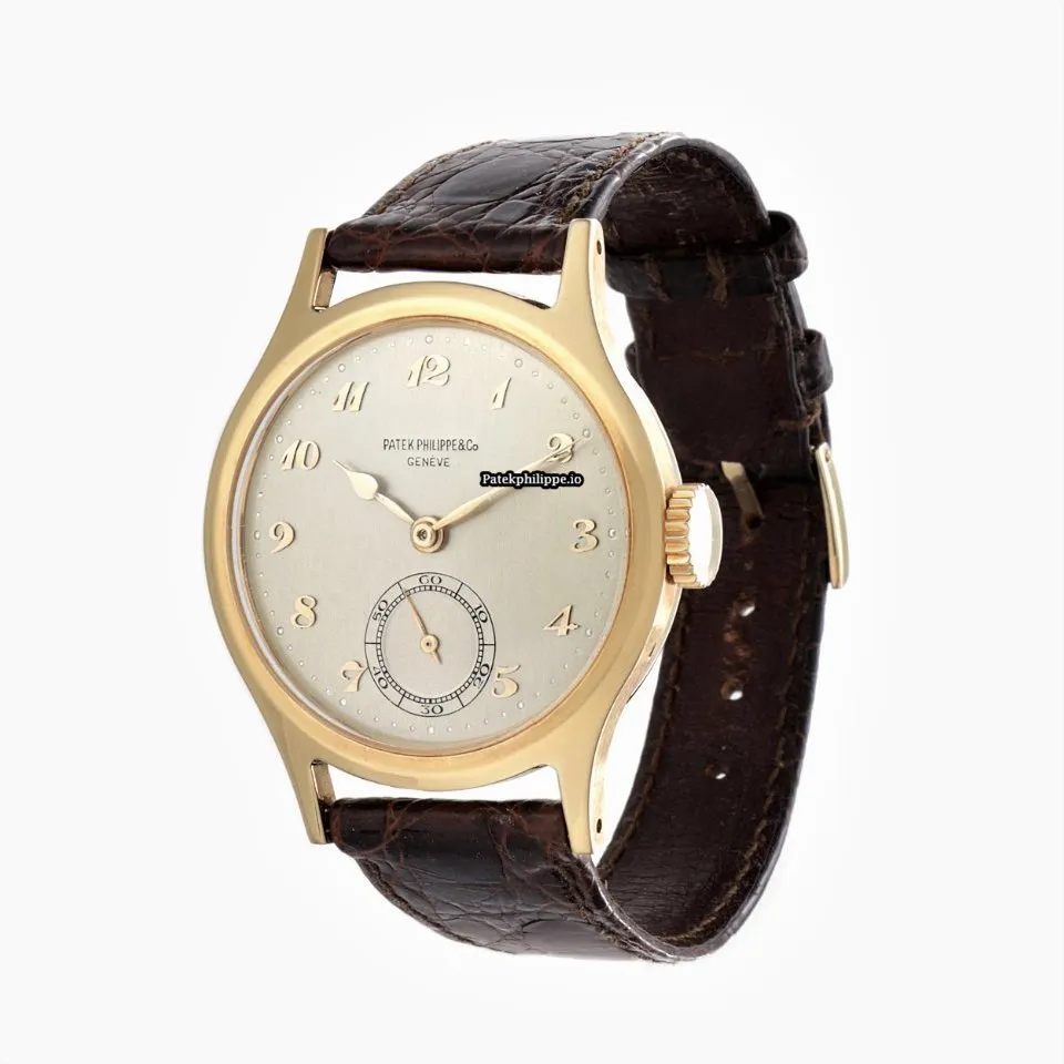 Alternative view of Patek Philippe Calatrava 565j 35MM Yellow Gold Case Manual Winding