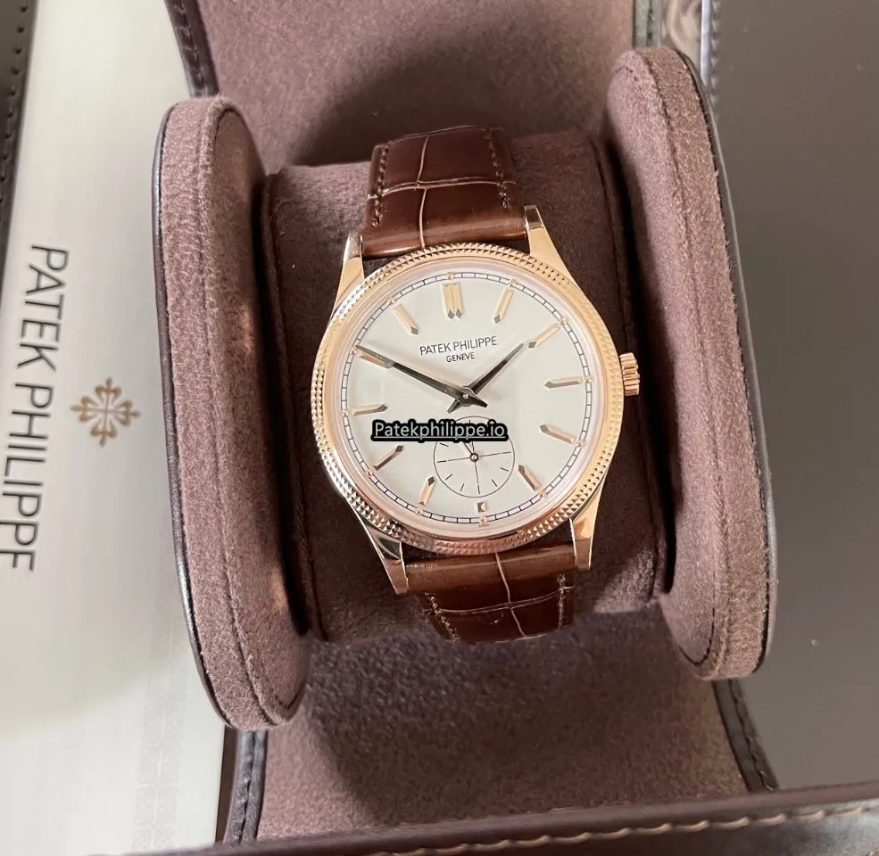 Patek Philippe Calatrava 6119r-001 Rose Gold Case Manual Winding