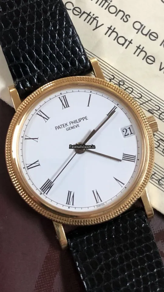 Patek Philippe Calatrava 3802 33MM Yellow Gold Case Automatic