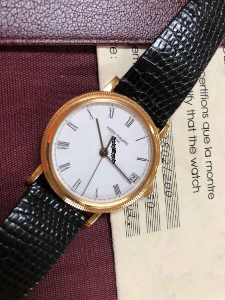 Alternative view of Patek Philippe Calatrava 3802 33MM Yellow Gold Case Automatic