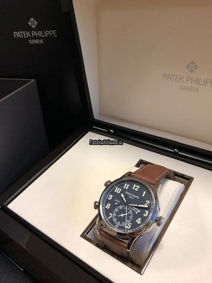 Alternative view of Patek Philippe Travel Time 5524g-001 42MM White Gold Case Automatic