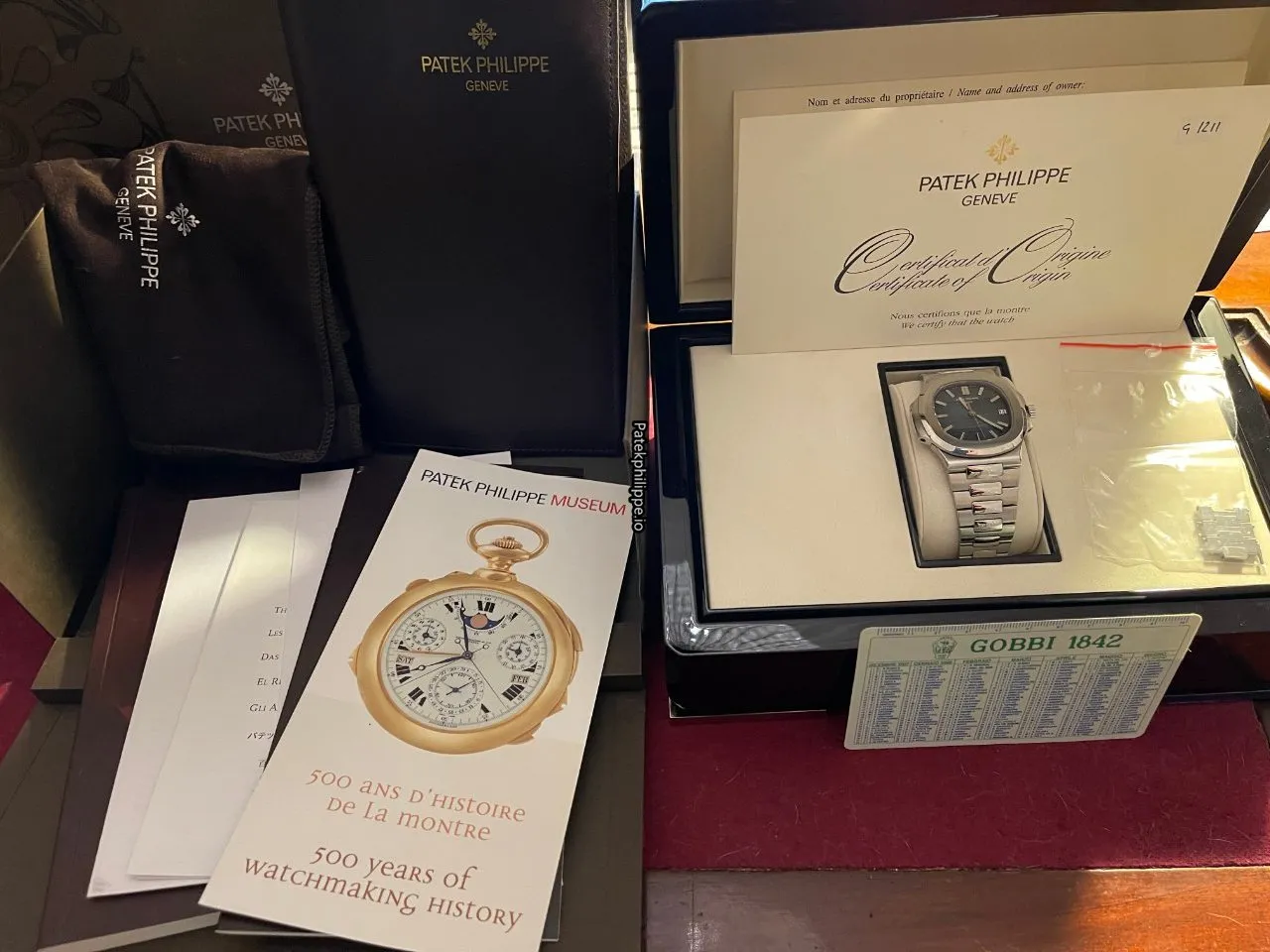 Alternative view of Patek Philippe Nautilus 5711/1a-010 40x38MM Steel Case Automatic