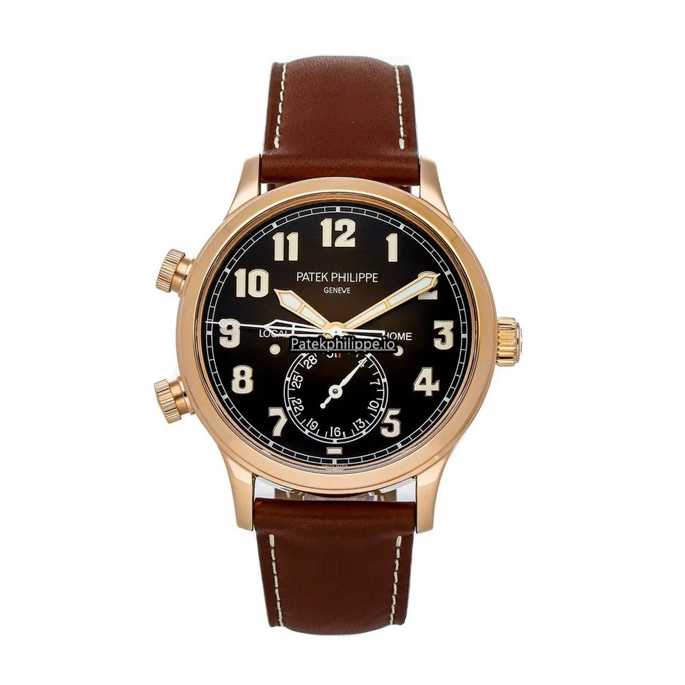 Patek Philippe Travel Time 5524r-001 42MM Rose Gold Case Automatic