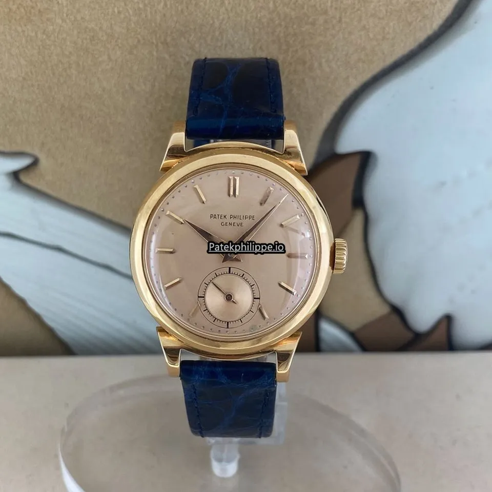 Patek Philippe Calatrava 1491 34MM Rose Gold Case Manual Winding
