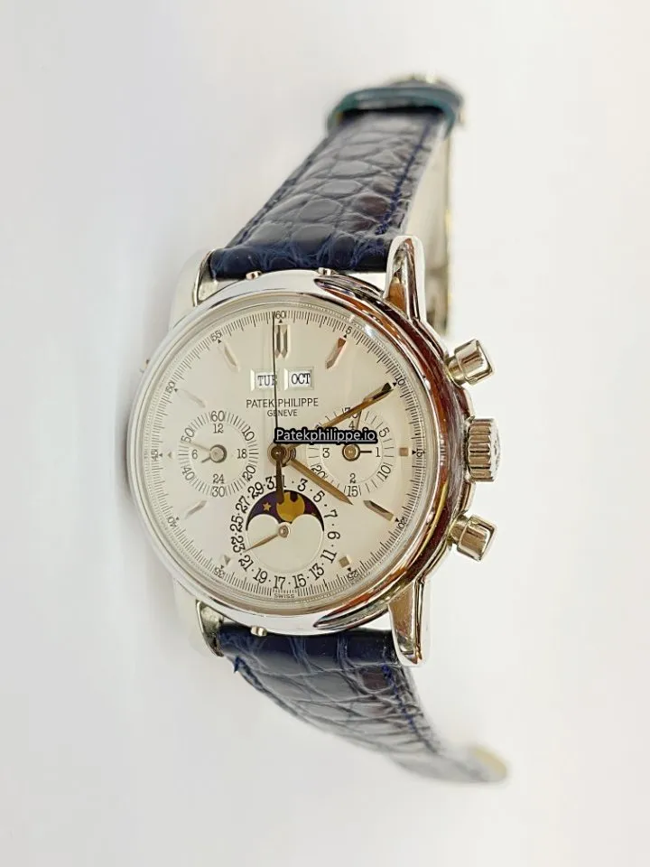 Patek Philippe Perpetual Calendar 3970ep 36MM Platinum Case Manual Winding