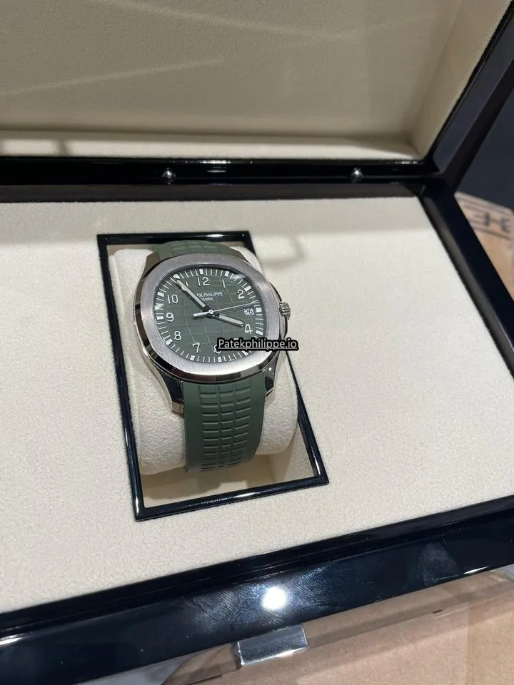 Alternative view of Patek Philippe Aquanaut 5168g-010 42.2MM White Gold Case Automatic