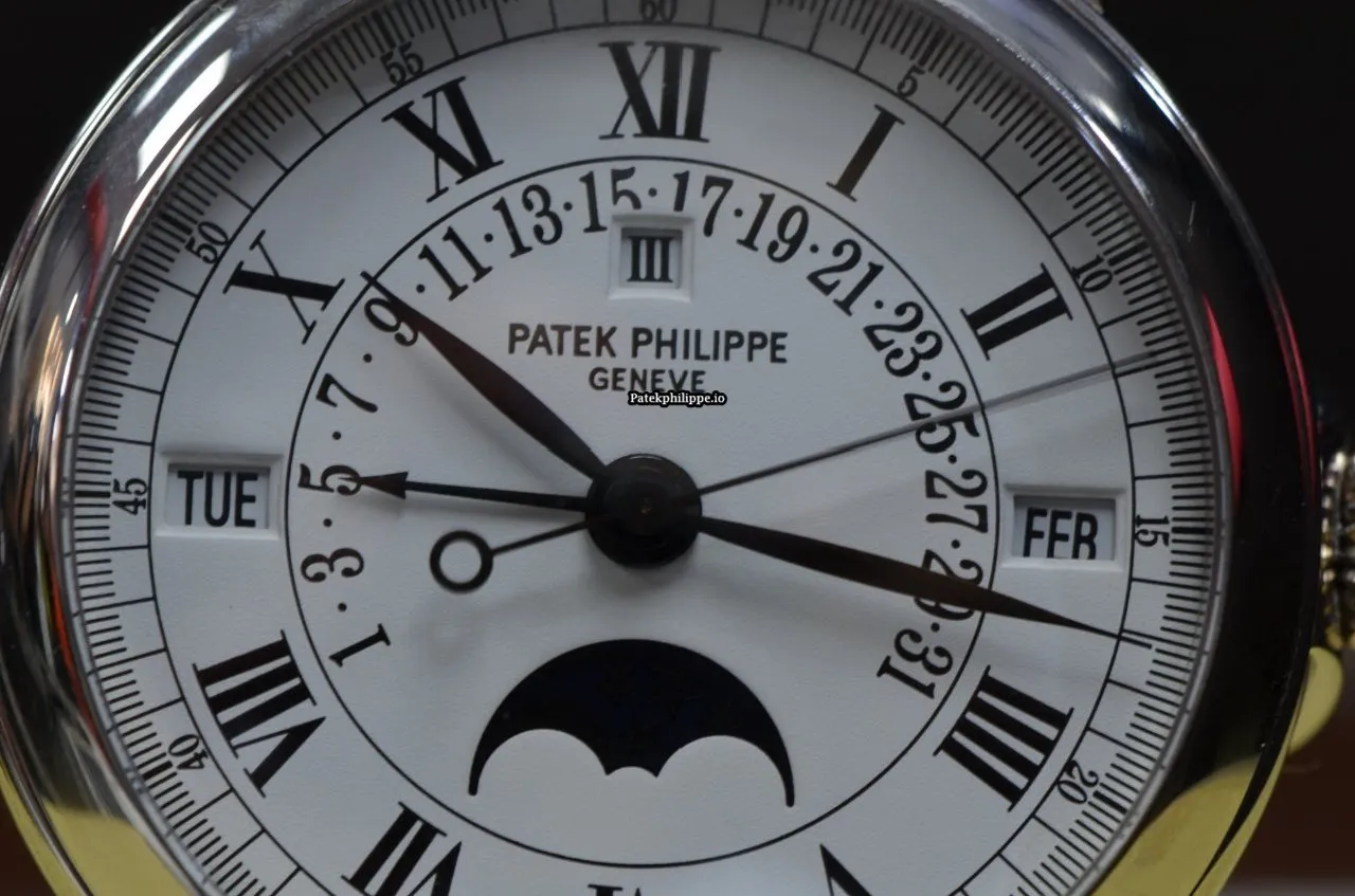 Alternative view of Patek Philippe Perpetual Calendar 5059g 36MM White Gold Case Automatic