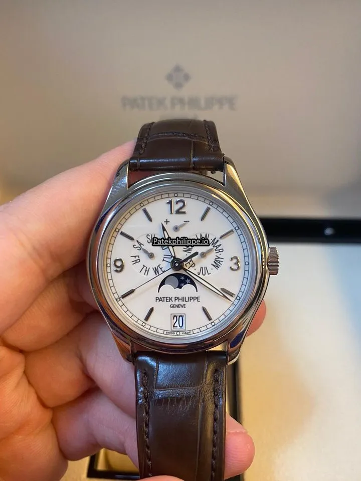 Alternative view of Patek Philippe Annual Calendar 5146g-001 39MM White Gold Case Automatic