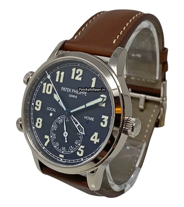Alternative view of Patek Philippe Travel Time 5524g-001 42MM White Gold Case Automatic