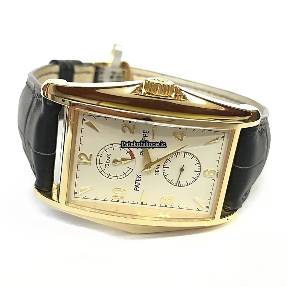 Alternative view of Patek Philippe Gondolo 5100j 34x46MM Yellow Gold Case Manual Winding