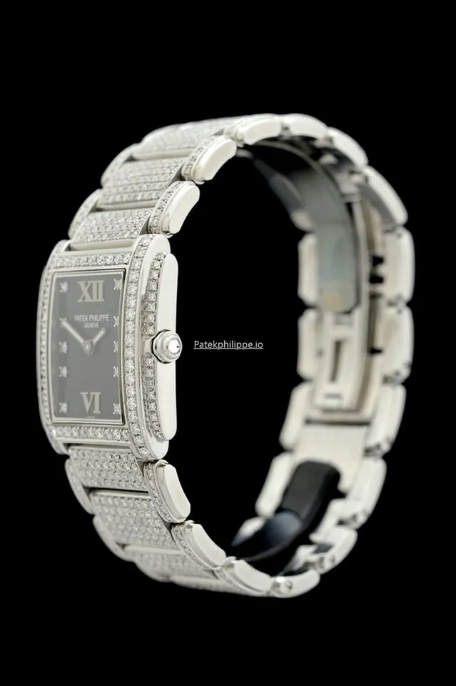 Alternative view of Patek Philippe Twenty-4 4910 10a 25x30MM Steel Case Quartz