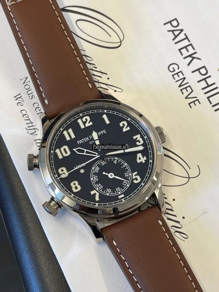 Alternative view of Patek Philippe Travel Time 5524g-001 42MM White Gold Case Automatic