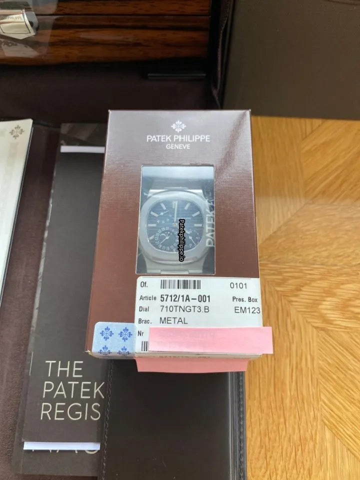 Alternative view of Patek Philippe Nautilus 5712/1a-001 40x38MM Steel Case Automatic