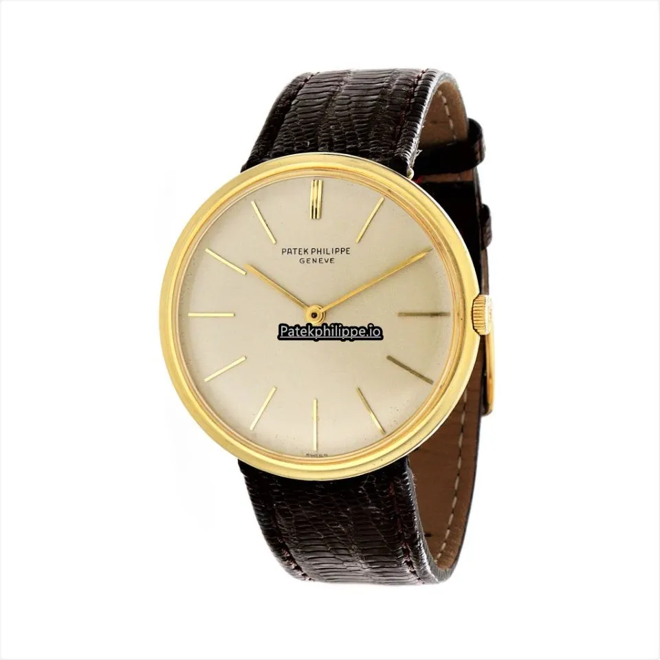 Patek Philippe Calatrava 2591j 34.5MM Yellow Gold Case Manual Winding
