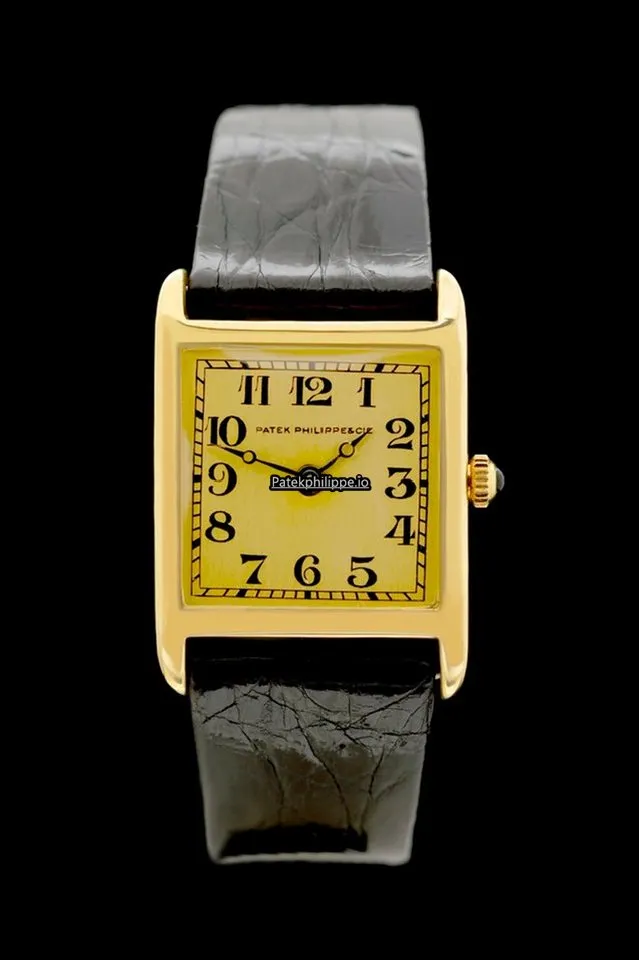 Alternative view of Patek Philippe Vintage 602151 25.5x35MM Yellow Gold Case Manual Winding